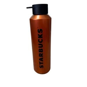Starbucks Reussable Water Bottle; Orange/Copper Pearl finish, Summer 2024